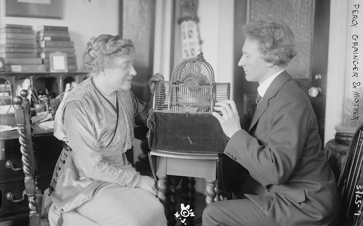 Percy Grainger and his mother, Rose (between ca. 1910 and ca. 1920) (photograph courtesy of the Library of Congress)